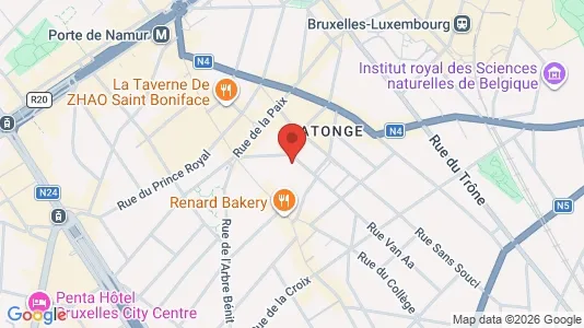 Apartments for rent i Brussels Elsene - kort over placeringen