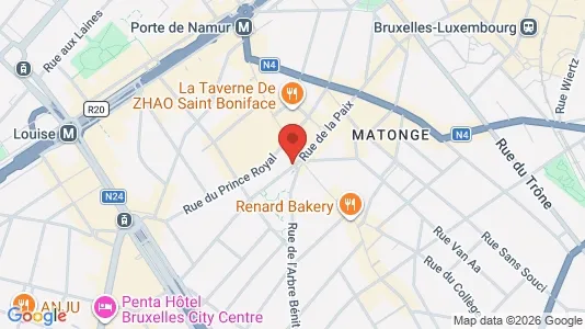 Apartments for rent i Brussels Elsene - kort over placeringen