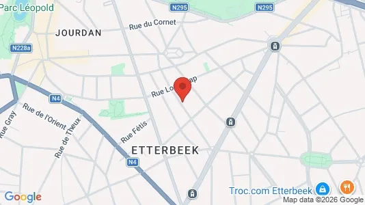 Apartments for rent i Brussels Etterbeek - kort over placeringen