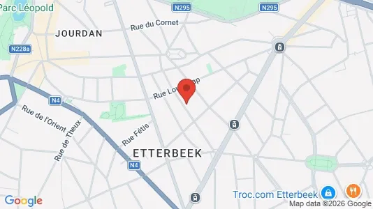 Apartments for rent i Brussels Etterbeek - kort over placeringen