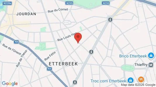 Apartments for rent i Brussels Etterbeek - kort over placeringen