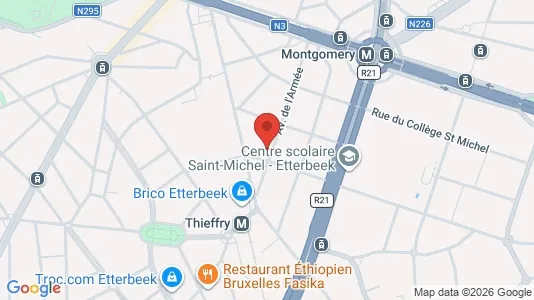 Apartments for rent i Brussels Etterbeek - kort over placeringen