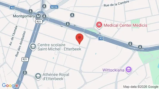 Apartments for rent i Brussels Sint-Pieters-Woluwe - kort over placeringen