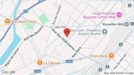 Apartments for rent i Brussels Anderlecht - kort over placeringen