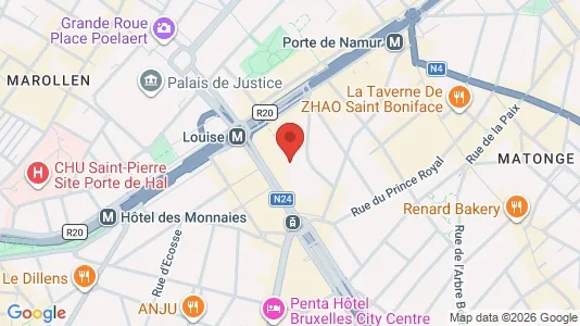 Apartments for rent i Brussels Elsene - kort over placeringen