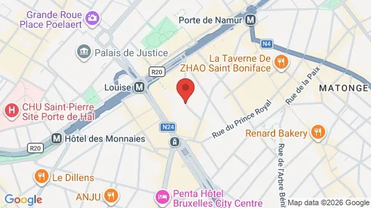 Apartments for rent i Brussels Elsene - kort over placeringen