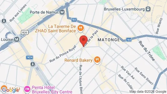 Apartments for rent i Brussels Elsene - kort over placeringen
