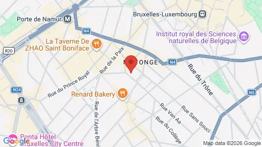 Apartments for rent i Brussels Elsene - kort over placeringen