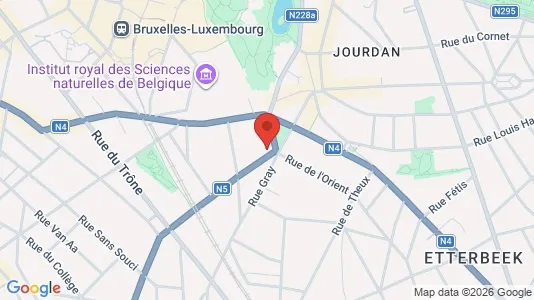 Apartments for rent i Brussels Etterbeek - kort over placeringen