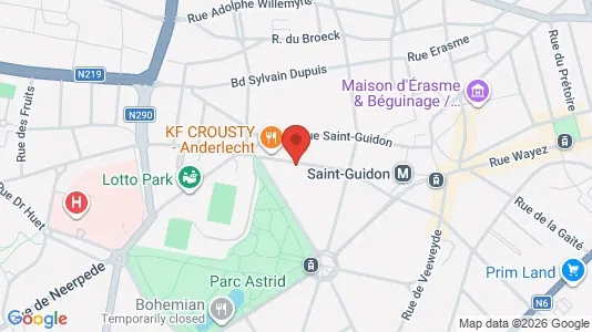 Apartments for rent i Brussels Anderlecht - kort over placeringen