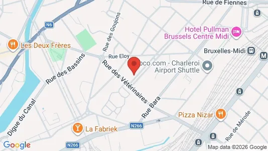 Apartments for rent i Brussels Anderlecht - kort over placeringen