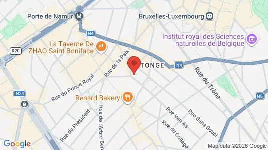Apartments for rent i Brussels Elsene - kort over placeringen