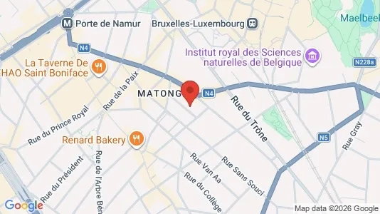 Apartments for rent i Brussels Elsene - kort over placeringen