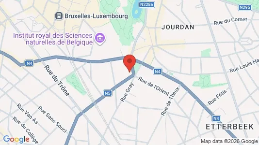 Apartments for rent i Brussels Elsene - kort over placeringen
