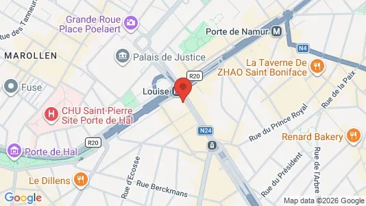 Apartments for rent i Brussels Sint-Gillis - kort over placeringen