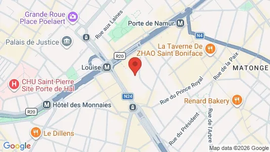 Apartments for rent i Brussels Elsene - kort over placeringen