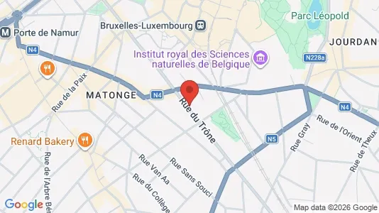 Apartments for rent i Brussels Elsene - kort over placeringen
