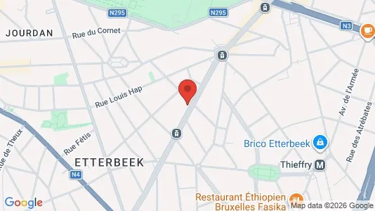 Apartments for rent i Brussels Etterbeek - kort over placeringen