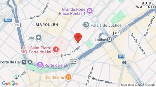Apartments for rent i Stad Brussel - kort over placeringen