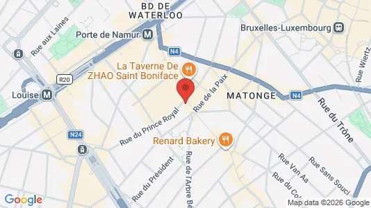 Apartments for rent i Brussels Elsene - kort over placeringen