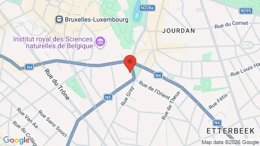 Apartments for rent i Brussels Elsene - kort over placeringen