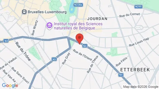 Apartments for rent i Brussels Etterbeek - kort over placeringen