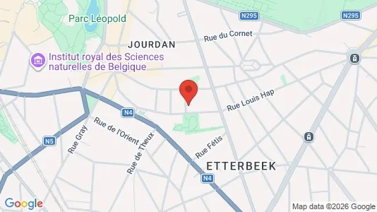Apartments for rent i Brussels Etterbeek - kort over placeringen
