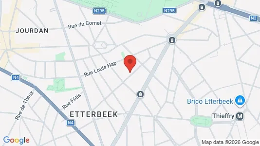 Apartments for rent i Brussels Etterbeek - kort over placeringen