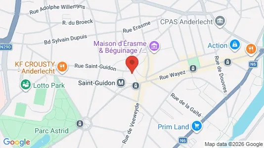 Apartments for rent i Brussels Anderlecht - kort over placeringen