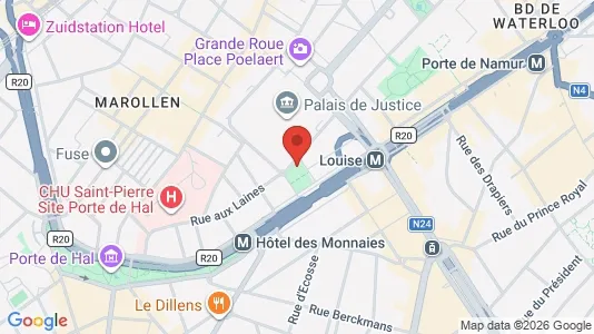 Apartments for rent i Stad Brussel - kort over placeringen
