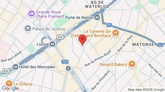 Apartments for rent i Brussels Elsene - kort over placeringen
