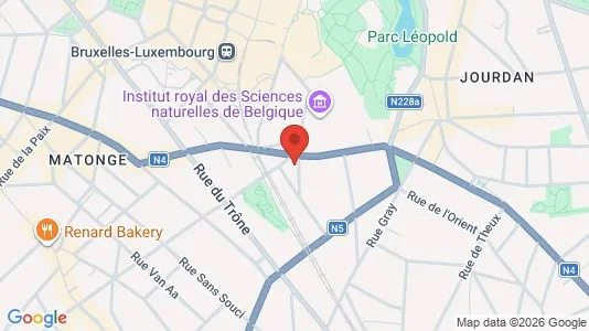 Apartments for rent i Brussels Elsene - kort over placeringen