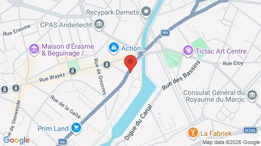 Apartments for rent i Brussels Anderlecht - kort over placeringen
