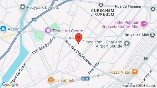 Apartments for rent i Brussels Anderlecht - kort over placeringen