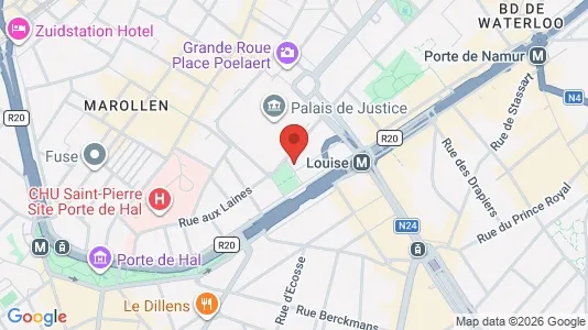 Apartments for rent i Brussels Elsene - kort over placeringen