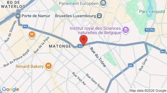 Apartments for rent i Brussels Elsene - kort over placeringen