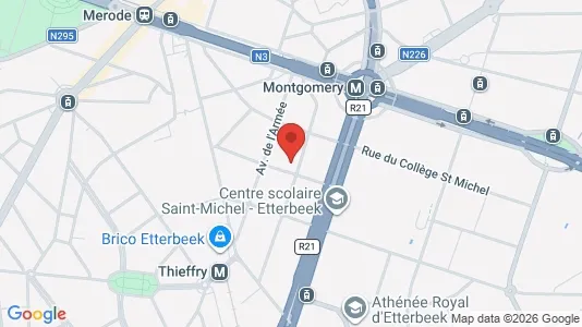 Apartments for rent i Brussels Etterbeek - kort over placeringen