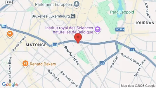 Apartments for rent i Brussels Elsene - kort over placeringen