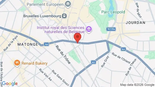Apartments for rent i Brussels Elsene - kort over placeringen