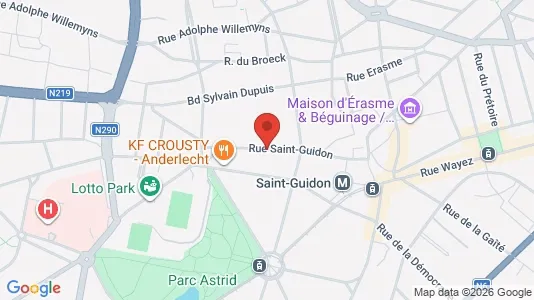 Apartments for rent i Brussels Anderlecht - kort over placeringen