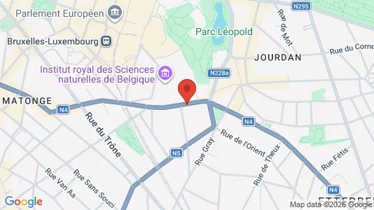 Apartments for rent i Brussels Elsene - kort over placeringen