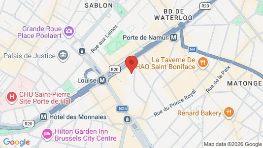 Apartments for rent i Brussels Elsene - kort over placeringen