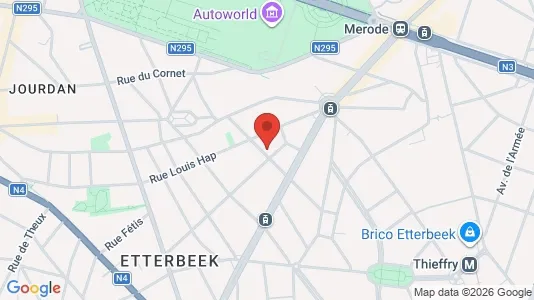 Apartments for rent i Brussels Etterbeek - kort over placeringen