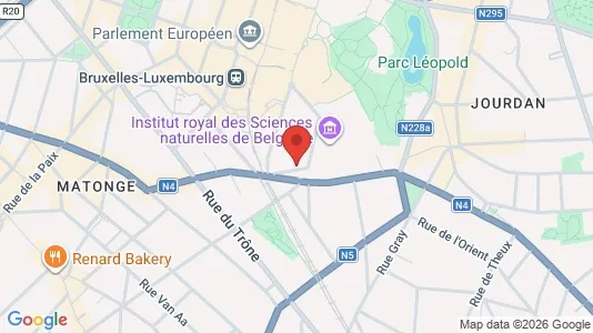 Apartments for rent i Brussels Elsene - kort over placeringen