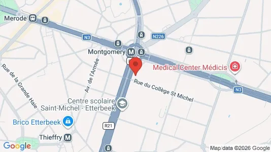 Apartments for rent i Brussels Sint-Pieters-Woluwe - kort over placeringen