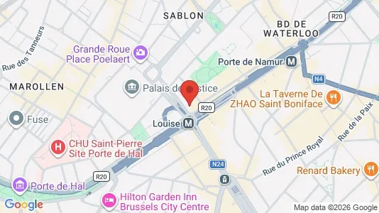 Apartments for rent i Stad Brussel - kort over placeringen