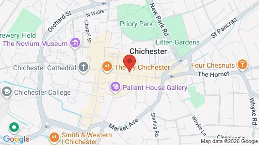 Apartments for rent i Chichester - West Sussex - kort over placeringen