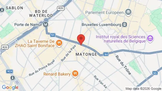 Apartments for rent i Brussels Elsene - kort over placeringen