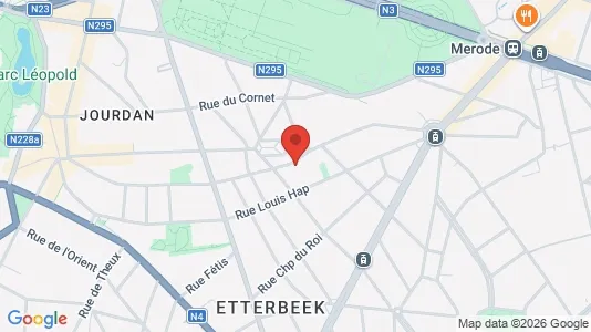 Apartments for rent i Brussels Etterbeek - kort over placeringen
