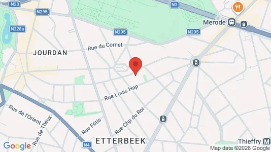 Apartments for rent i Brussels Etterbeek - kort over placeringen